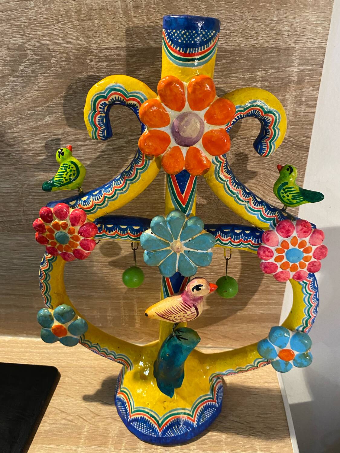 Ancient Mexican handmade ceramic decoration