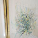 Pair of vintage paintings 1950 frame gilded wood