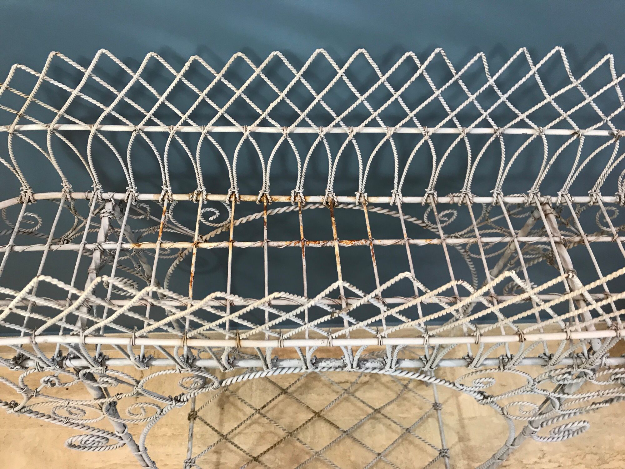 Planter holder plant on legs wrought iron late nineteenth