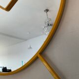 Large vintage Pilm Italy mirror in yellow metal