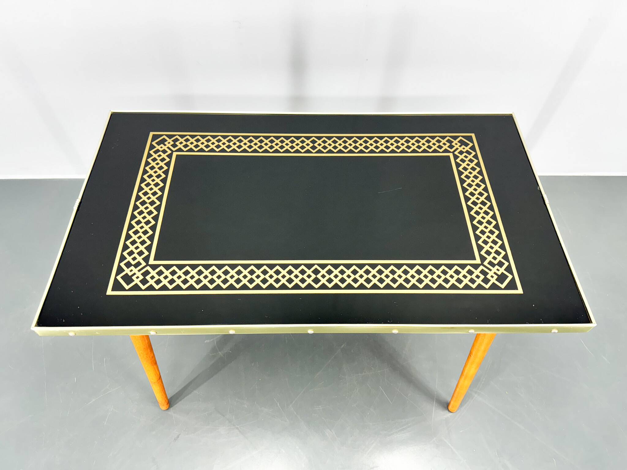 Midcentury Small Glass Side Table, Germany