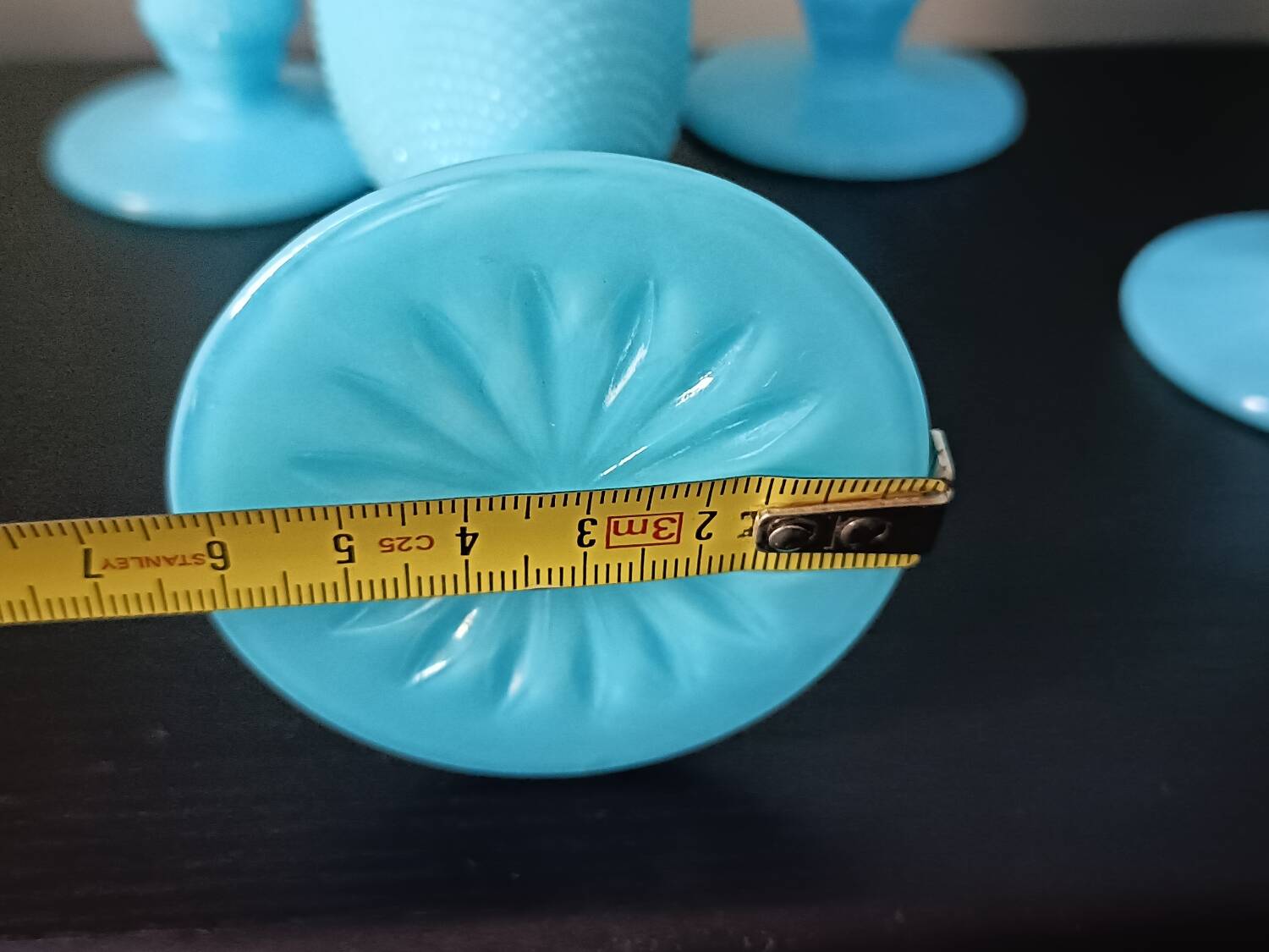 Turquoise Opaline Flutes