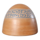 Vase dôme en terre cuite artisanale à frise peinte – Style Brutaliste