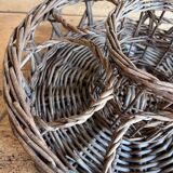 Rattan serving tray