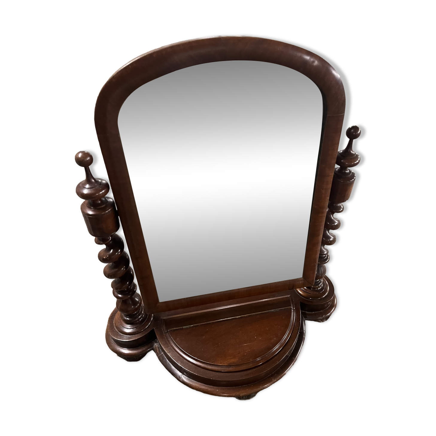 Louis-Philippe mahogany dressing mirror, 19th century.