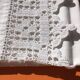 Hand crocheted edge pillowcase 8cm wide