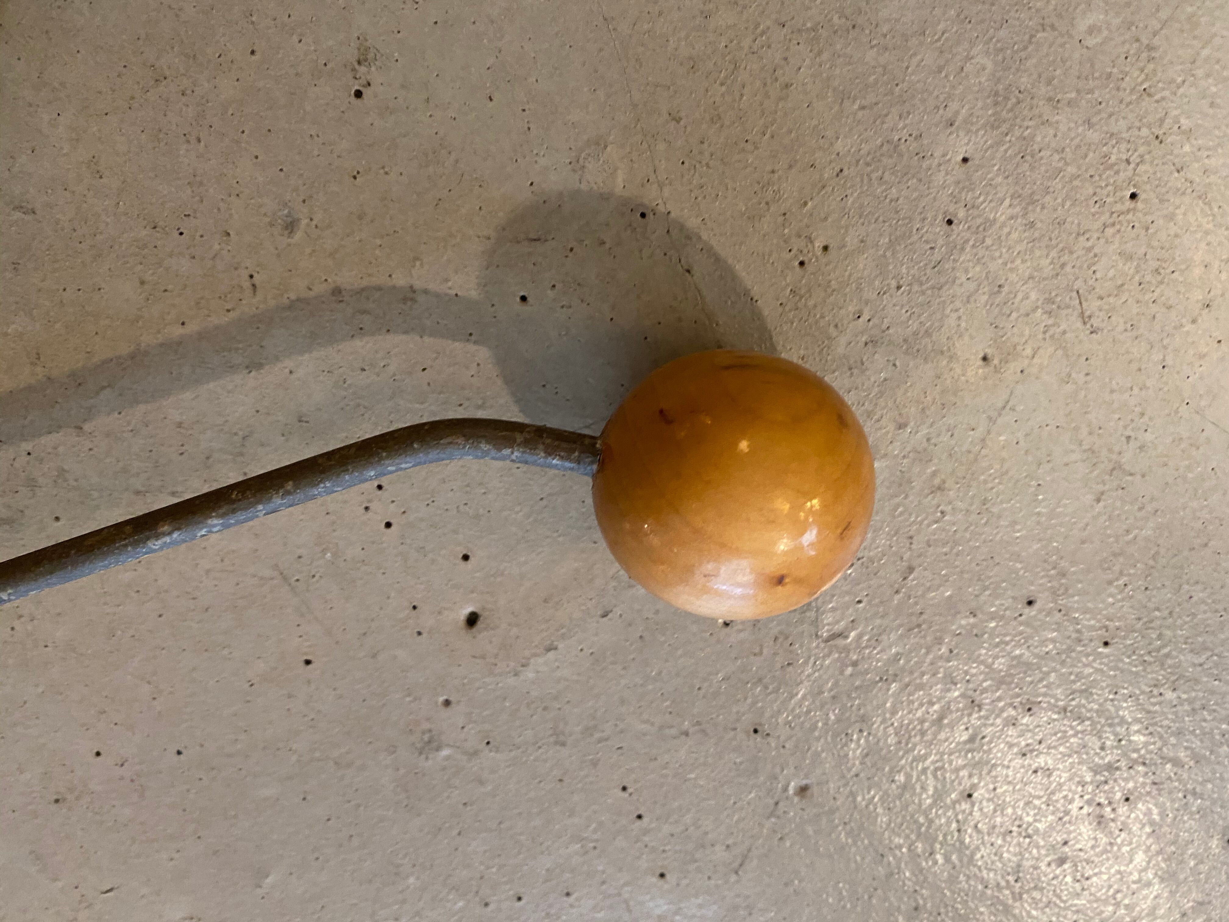 Iron and wood hook 60s