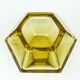 Art Deco vase, citrine crystal, designed by R. Hlousek, Moser, Czechoslovakia, 1930s