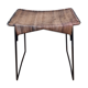 Raoul Guys stool for Airborne in wicker and lacquered steel 50s