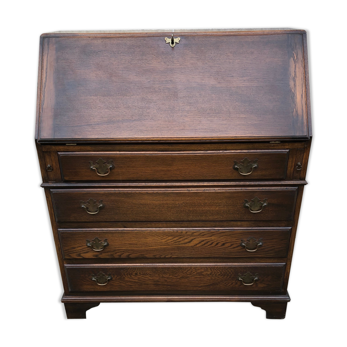 English writing desk in oak early twentieth