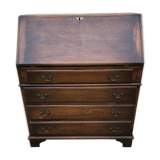 English writing desk in oak early twentieth