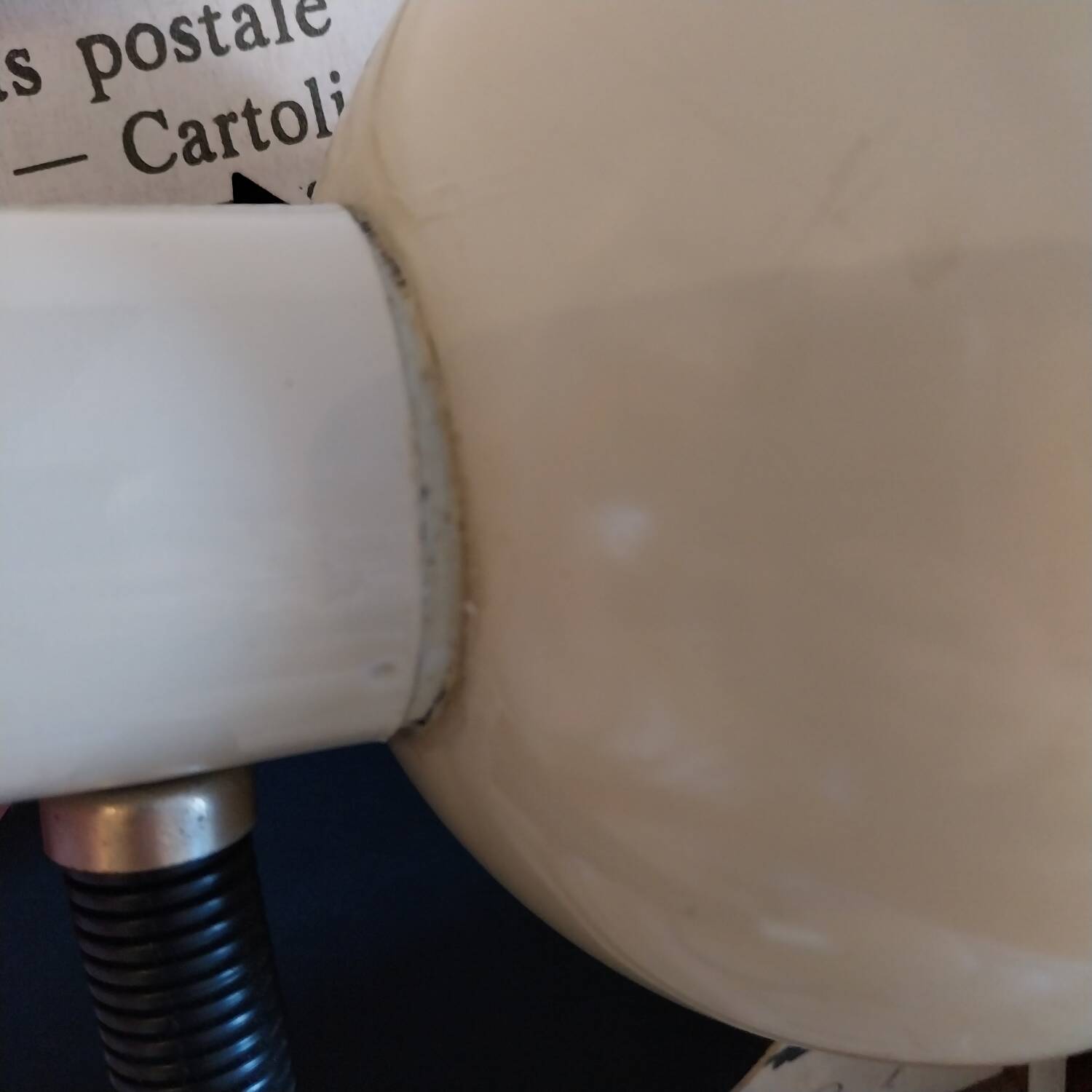 Vintage enamelled metal articulated desk lamp