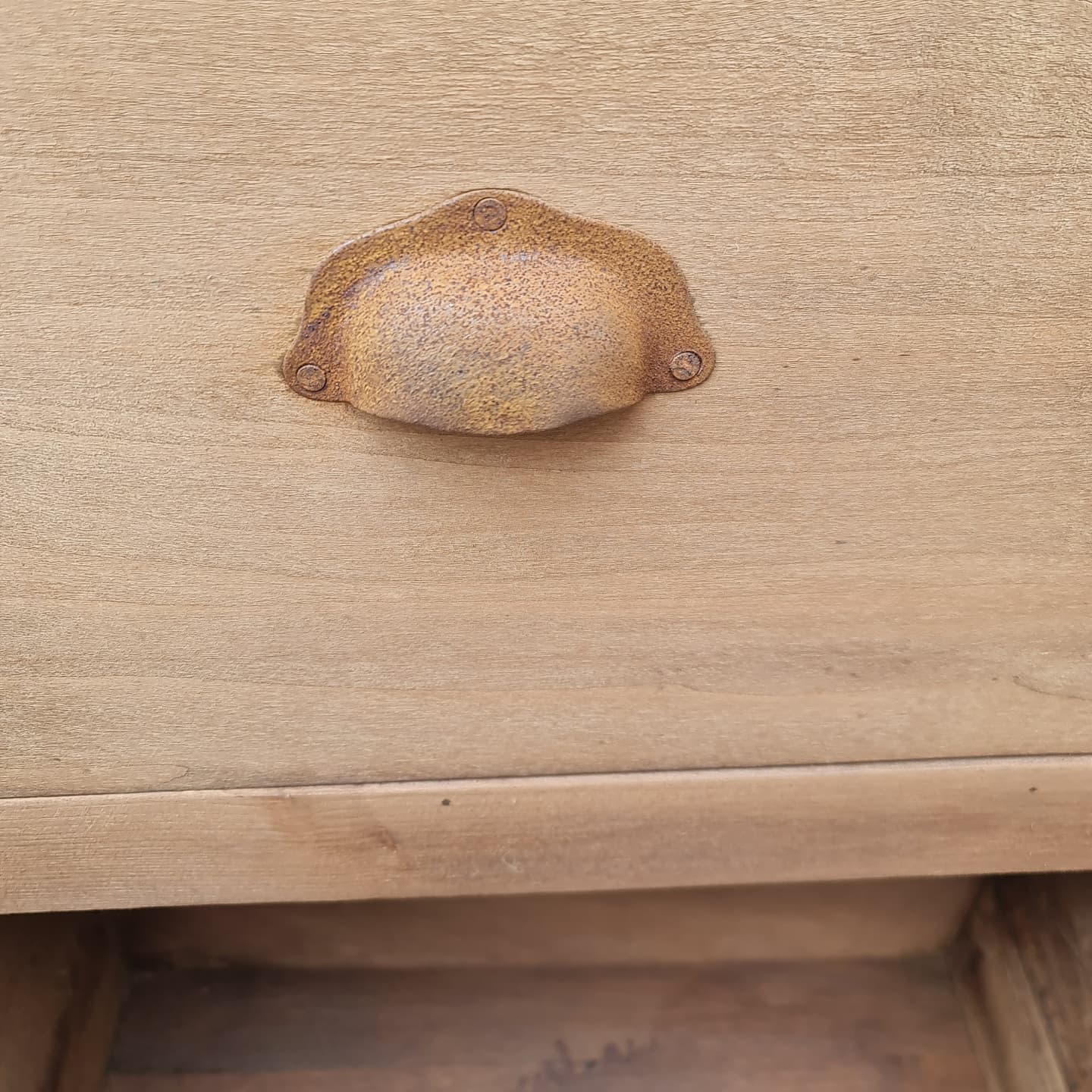 Furniture by trade eight large drawers raw wood