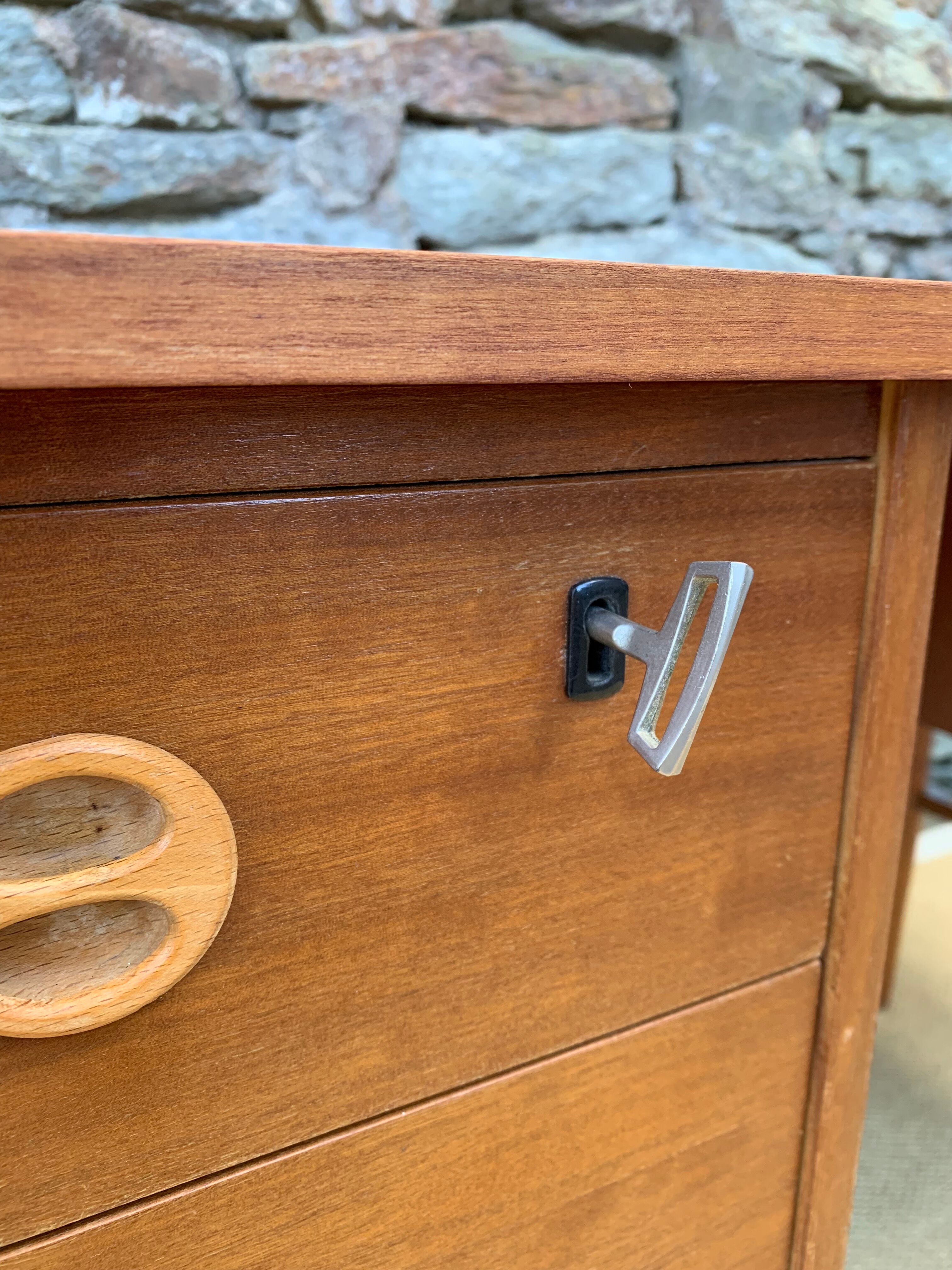 Vintage wooden desk 60's