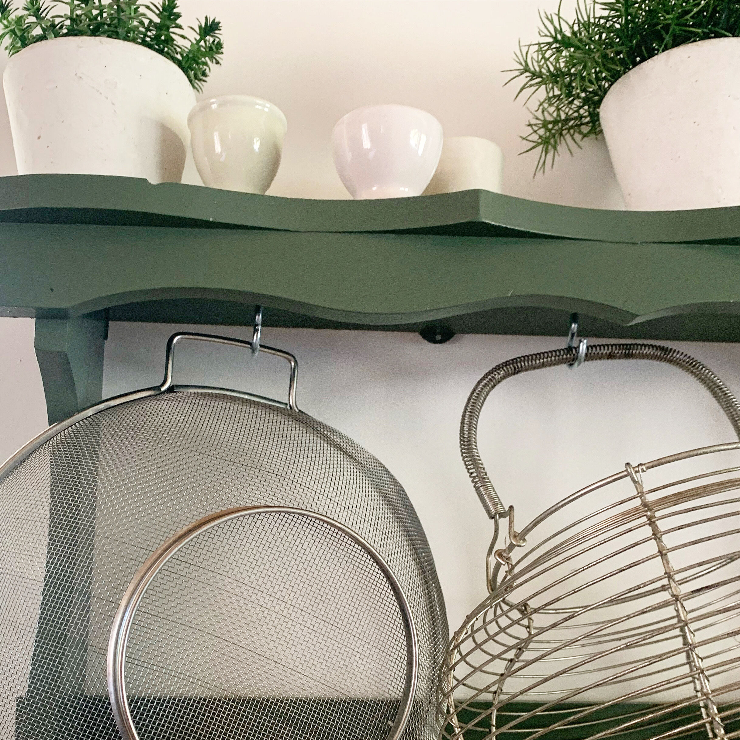 Vintage kitchen shelf