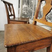Paire de chaises en chêne brut