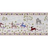 Hand-knotted rug, vintage Turkish rug 50x186 cm