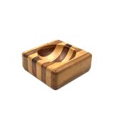 Mid-century wood ashtray / bowl, Italy ca. 1970