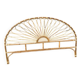 headboard in wicker and rattan