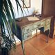 Antique patinated desk, Toscana finish, unique piece.