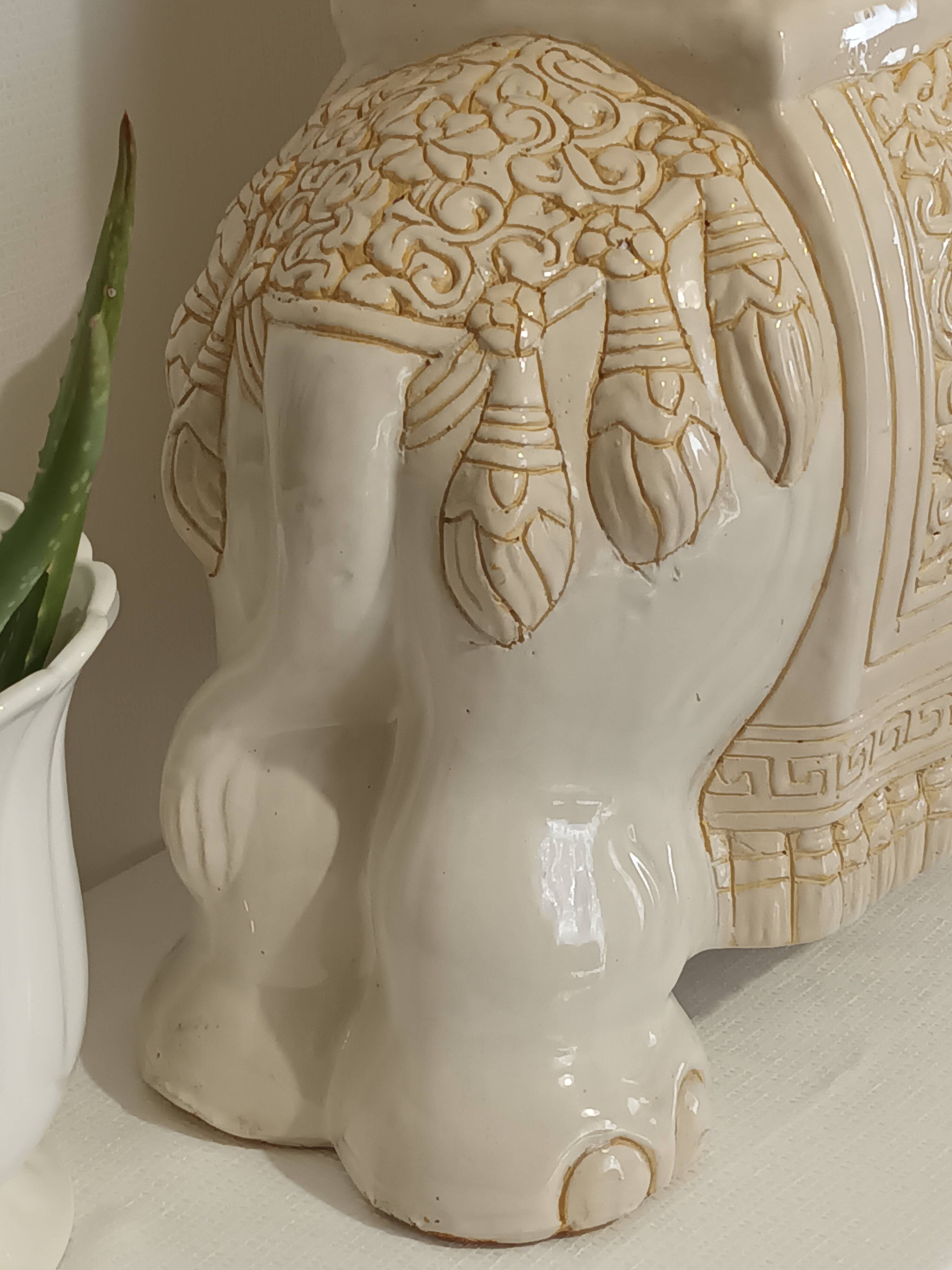 Vintage ceramic elephant plant pot