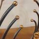 Menorah Hanoukia gold and silver plated, made in Israel by Karshi, 1970