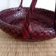 Japanese woven bamboo basket. Ikebana