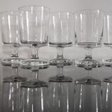 Set of 8 glasses of white wine Cavalier Luminarc transparent vintage