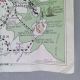 Carte de la course de Paul Revere (région de Boston)