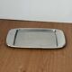 Vintage Italian stainless steel rectangular platter signed effepi.