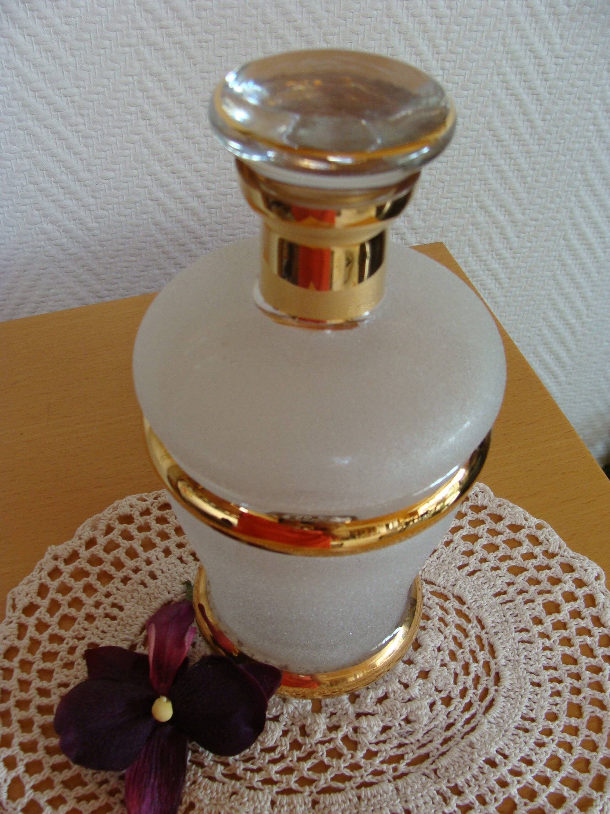 Art Deco Frosted Glass Liqueur Decanter