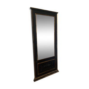 Miroir noir et doré - 140x63cm