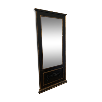 Black and gold mirror - 140x63cm