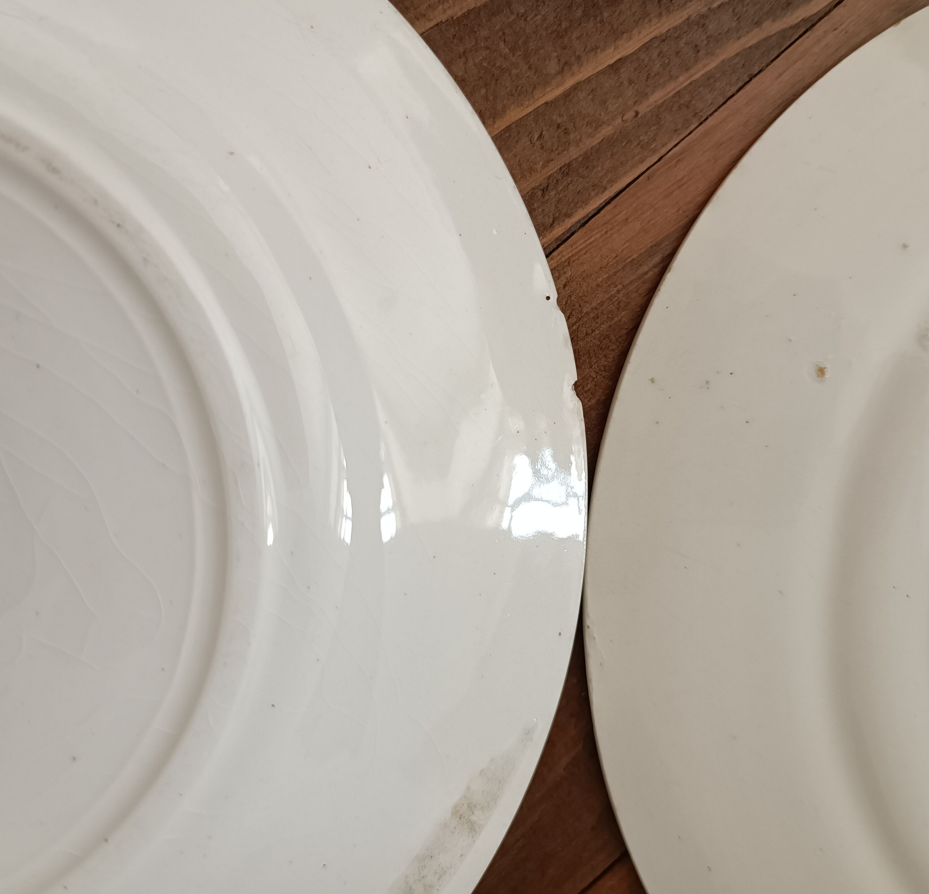 6 dessert plates iron land Saint Amand