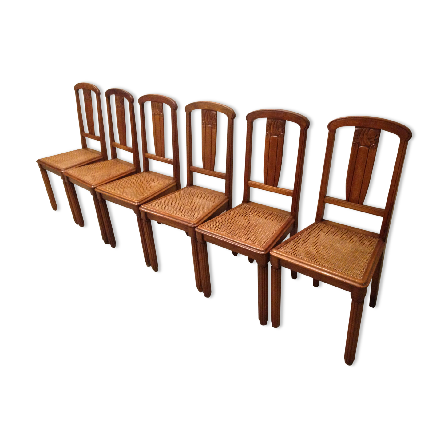 Art déco set of chairs