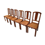 Art déco set of chairs