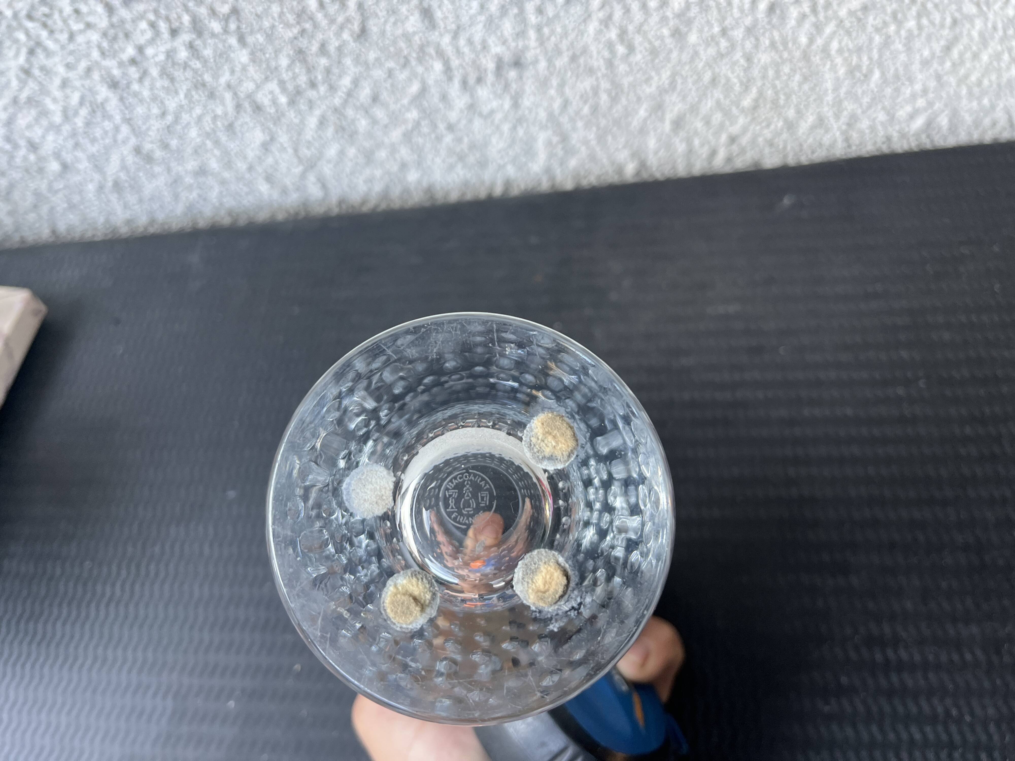 Clear cut crystal vase from Baccarat