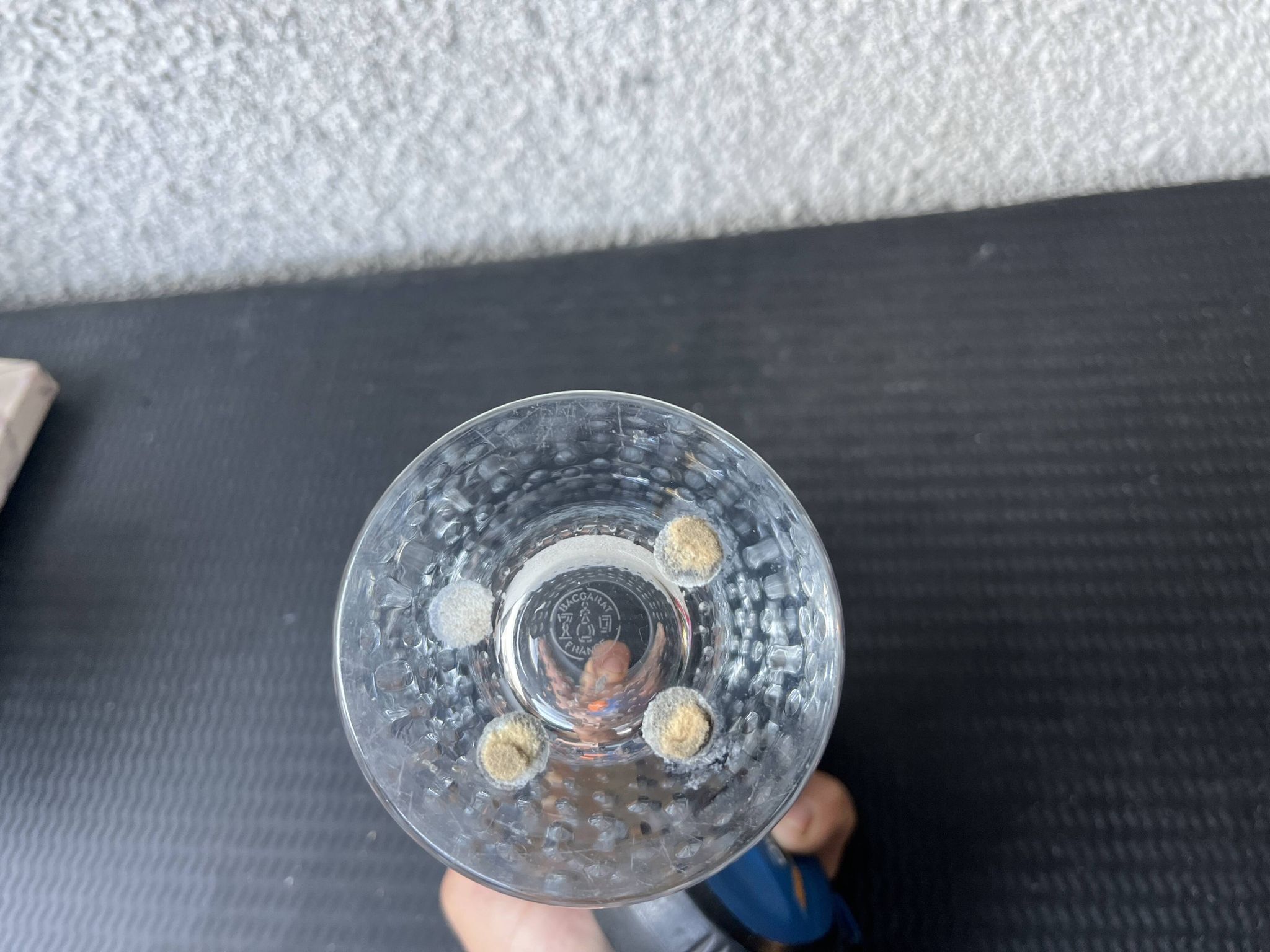 Clear cut crystal vase from Baccarat