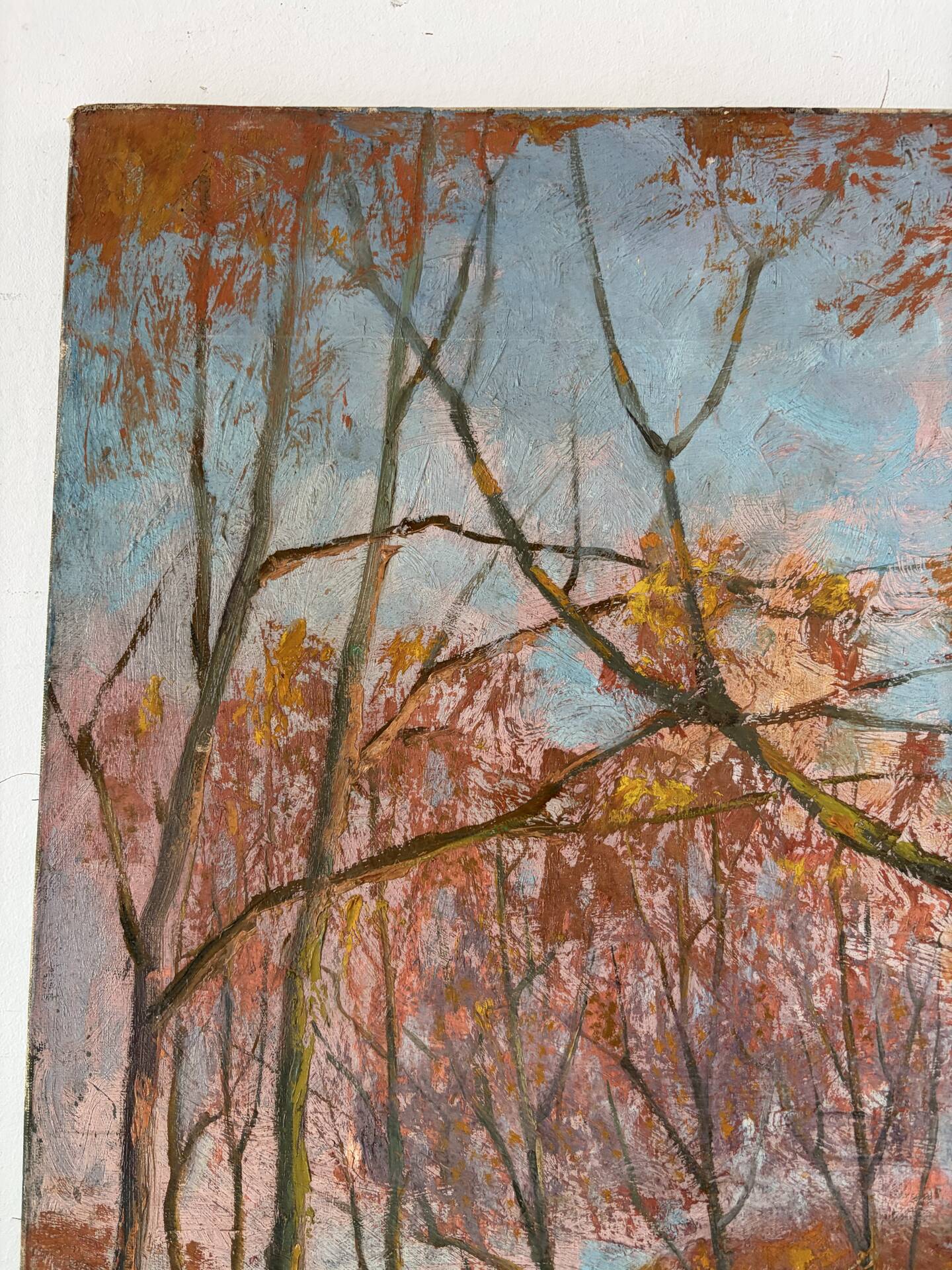 The Luxembourg Garden in Paris, oil on canvas signed.