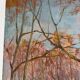 The Luxembourg Garden in Paris, oil on canvas signed.