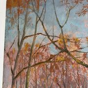 The Luxembourg Garden in Paris, oil on canvas signed.