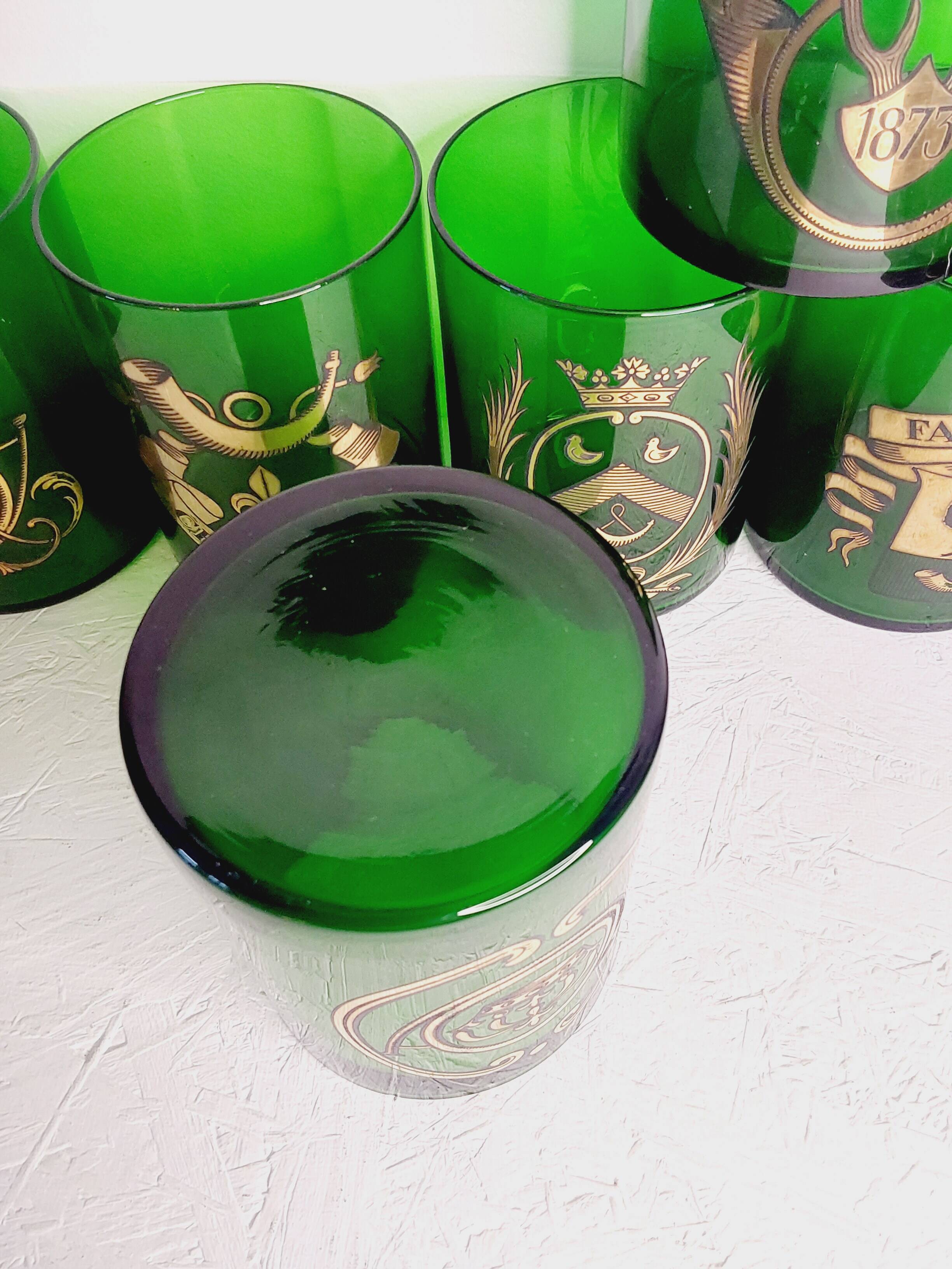 6 coat of arms glasses