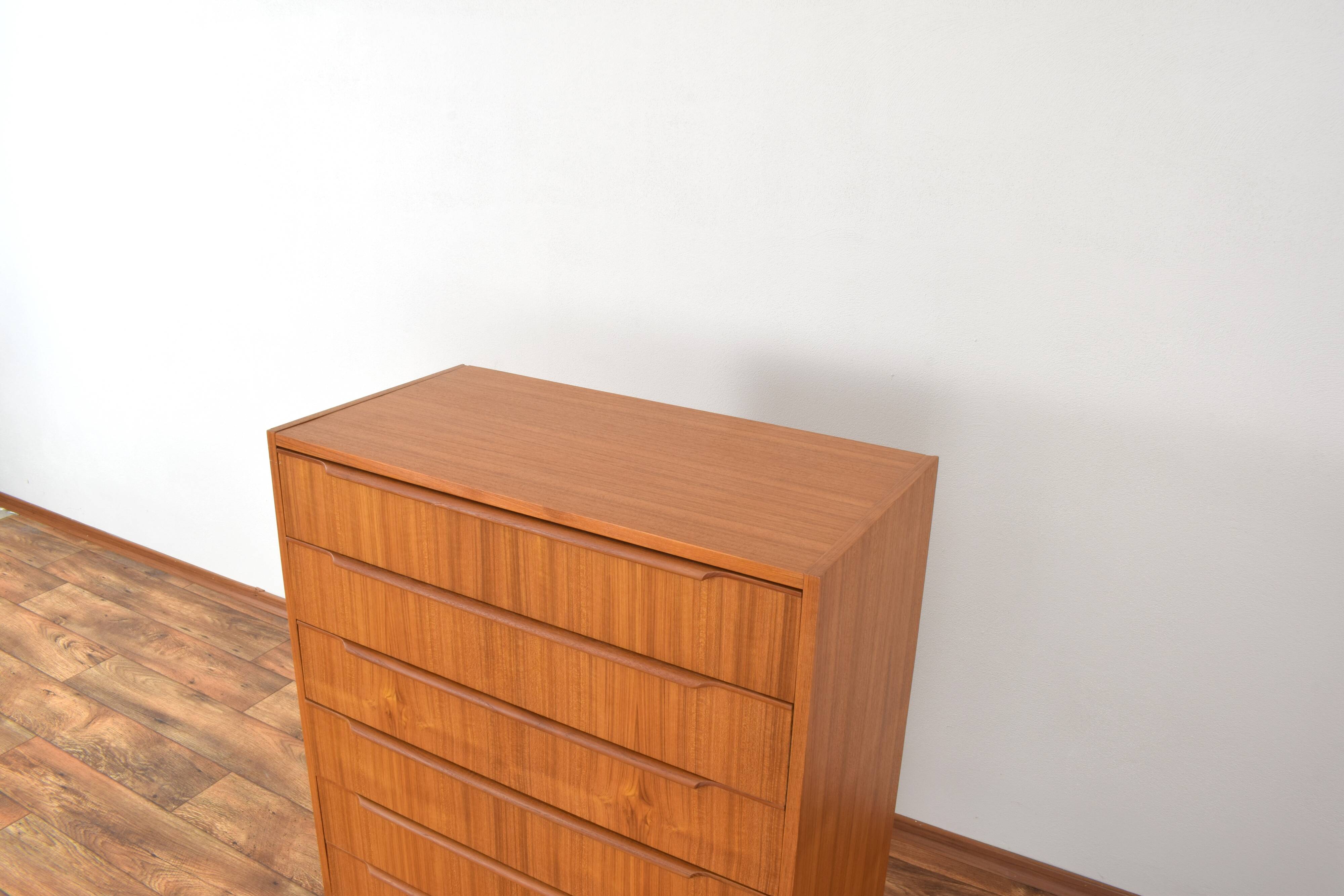 Commode à tiroirs en teck, Danemark, 1960