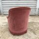 Fauteuil crapaud rose capitonné