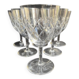 6 water glasses - cut crystal – cristalleries royales de champagne