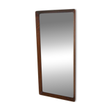 Miroir scandinave en noyer, Suède 1960, 80 x 38cm