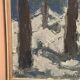 Original Vintage Swedish Oil on Panel – “Tre träd” by Svän Grandin – Signed – Vintage & Framed