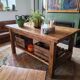XXL solid oak kitchen island/worktop 180 x 105