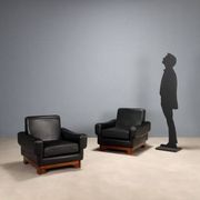 Paire de fauteuils des années 1960-70.