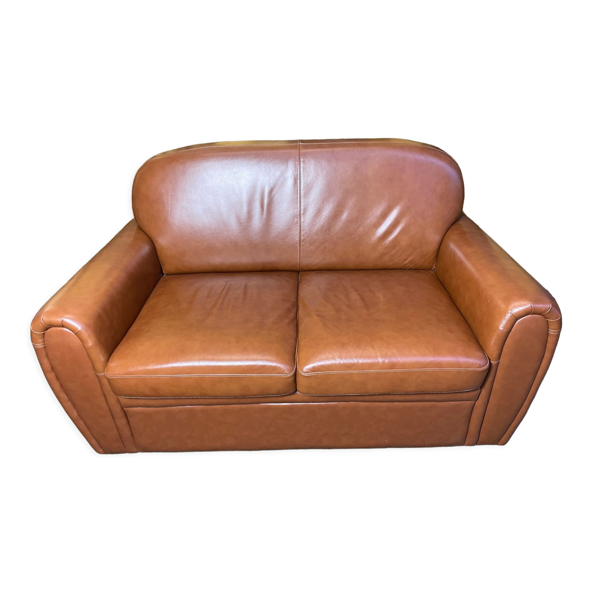 Leather club sofa